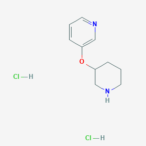 molecular formula C10H16Cl2N2O B1389927 3-(3-Pyridinyloxy)piperidine dihydrochloride CAS No. 1038351-48-2