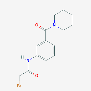 molecular formula C14H17BrN2O2 B1389934 2-Bromo-N-[3-(1-piperidinylcarbonyl)phenyl]-acetamide CAS No. 1138443-37-4