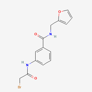 molecular formula C14H13BrN2O3 B1389938 3-[(2-Bromoacetyl)amino]-N-(2-furylmethyl)-benzamide CAS No. 1138442-84-8