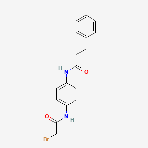 B1389939 N-{4-[(2-Bromoacetyl)amino]phenyl}-3-phenylpropanamide CAS No. 1138443-14-7