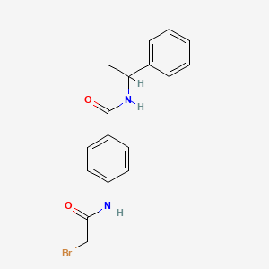 molecular formula C17H17BrN2O2 B1389941 4-[(2-Bromoacetyl)amino]-N-(1-phenylethyl)-benzamide CAS No. 1138443-45-4