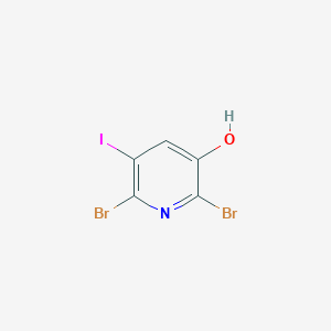 molecular formula C5H2Br2INO B1389942 2,6-Dibromo-5-iodopyridin-3-ol CAS No. 1105675-63-5