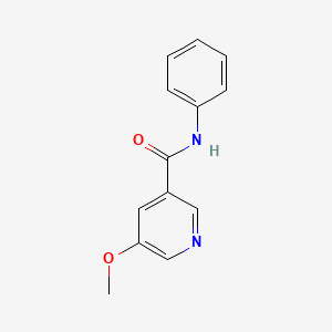 molecular formula C13H12N2O2 B1389943 5-Methoxy-N-phenylnicotinamide CAS No. 1138443-84-1