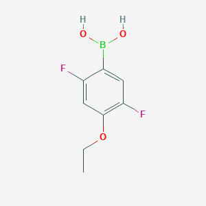 molecular formula C8H9BF2O3 B1389944 2,5-Difluoro-4-ethoxyphenylboronic acid CAS No. 1452575-83-5