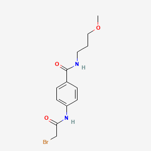 molecular formula C13H17BrN2O3 B1389948 4-[(2-Bromoacetyl)amino]-N-(3-methoxypropyl)-benzamide CAS No. 1138442-88-2
