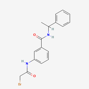 3-[(2-Bromoacetyl)amino]-N-(1-phenylethyl)-benzamide