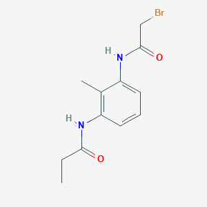 B1389955 N-{3-[(2-Bromoacetyl)amino]-2-methylphenyl}propanamide CAS No. 1138443-74-9