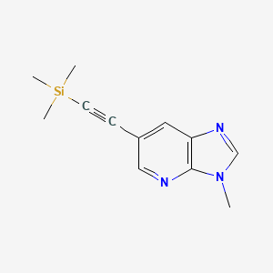 molecular formula C12H15N3Si B1389957 3-Methyl-6-((trimethylsilyl)ethynyl)-3H-imidazo[4,5-b]pyridine CAS No. 1138444-16-2