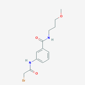 3-[(2-Bromoacetyl)amino]-N-(3-methoxypropyl)-benzamide