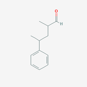molecular formula C12H16O B13899645 2-Methyl-4-phenylpentanal CAS No. 57094-30-1
