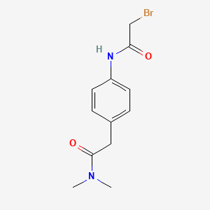 molecular formula C12H15BrN2O2 B1389965 2-Bromo-N-{4-[2-(dimethylamino)-2-oxoethyl]-phenyl}acetamide CAS No. 1138443-81-8
