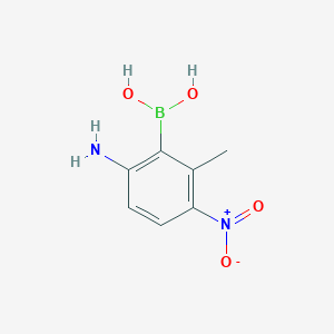 2-Amino-6-methyl-5-nitrophenylboronic acid