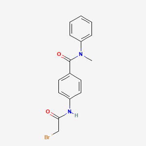 molecular formula C16H15BrN2O2 B1389970 4-[(2-Bromoacetyl)amino]-N-methyl-N-phenylbenzamide CAS No. 1138443-03-4