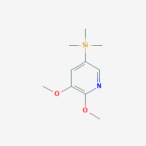 molecular formula C10H17NO2Si B1389971 2,3-Dimethoxy-5-(trimethylsilyl)pyridine CAS No. 1131335-75-5