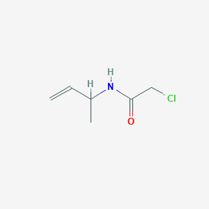 molecular formula C6H10ClNO B13899723 N-(but-3-en-2-yl)-2-chloroacetamide 
