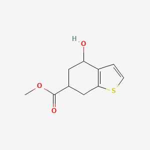 molecular formula C10H12O3S B13899743 Methyl 4-hydroxy-4,5,6,7-tetrahydrobenzothiophene-6-carboxylate 