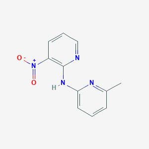 molecular formula C11H10N4O2 B13899755 N-(6-Methylpyridin-2-yl)-3-nitropyridin-2-amine CAS No. 61963-87-9