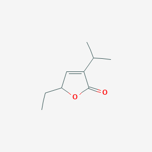 molecular formula C9H14O2 B138998 2-Ethyl-4-propan-2-yl-2H-furan-5-one CAS No. 147992-45-8