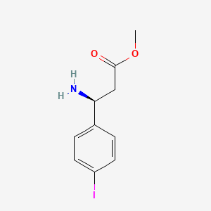 molecular formula C10H12INO2 B13899810 methyl (3S)-3-amino-3-(4-iodophenyl)propanoate 