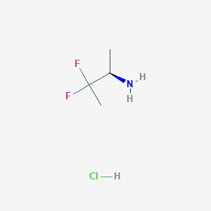 molecular formula C4H10ClF2N B13899841 (R)-3,3-Difluorobutan-2-amine hcl 