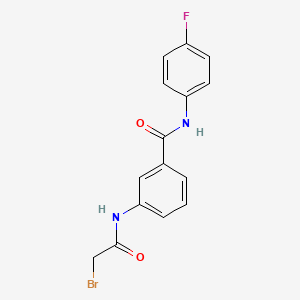 molecular formula C15H12BrFN2O2 B1389985 3-[(2-Bromoacetyl)amino]-N-(4-fluorophenyl)-benzamide CAS No. 1138443-21-6