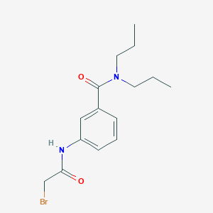 molecular formula C15H21BrN2O2 B1389986 3-[(2-Bromoacetyl)amino]-N,N-dipropylbenzamide CAS No. 1138443-26-1