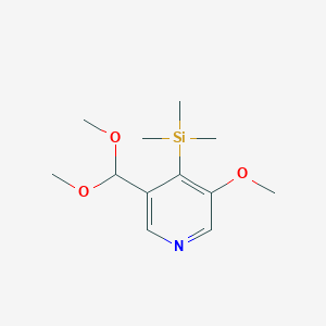 3-(Dimethoxymethyl)-5-methoxy-4-(trimethylsilyl)-pyridine