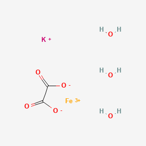 molecular formula C2H6FeKO7+2 B13899899 Potassium;iron(3+);oxalate;trihydrate 