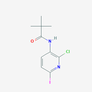 molecular formula C10H12ClIN2O B1389991 N-(2-Chloro-6-iodopyridin-3-yl)pivalamide CAS No. 1138444-26-4