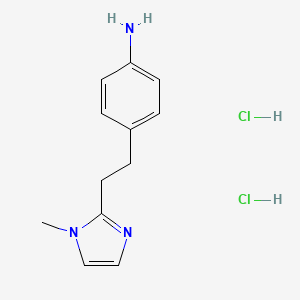 {4-[2-(1-Methyl-1H-imidazol-2-YL)ethyl]phenyl}-amine dihydrochloride