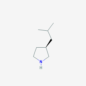 molecular formula C8H17N B13900014 (R)-3-Isobutylpyrrolidine 