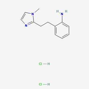 {2-[2-(1-Methyl-1H-imidazol-2-YL)ethyl]phenyl}-amine dihydrochloride