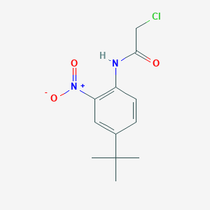 molecular formula C12H15ClN2O3 B13900060 N-(4-tert-butyl-2-nitrophenyl)-2-chloroacetamide 