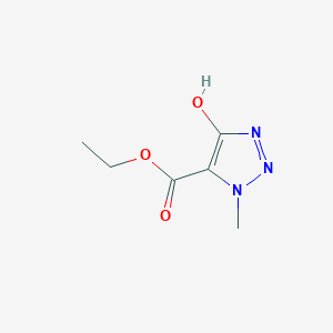 molecular formula C6H9N3O3 B13900067 ethyl 4-hydroxy-1-methyl-1H-1,2,3-triazole-5-carboxylate 