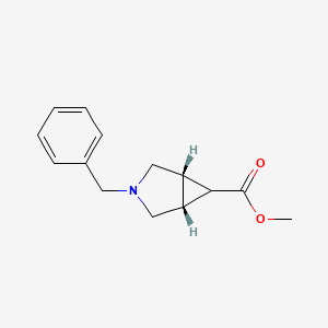 molecular formula C14H17NO2 B13900078 Methyl rel-(1R,5S,6R)-3-benzyl-3-azabicyclo[3.1.0]hexane-6-carboxylate 