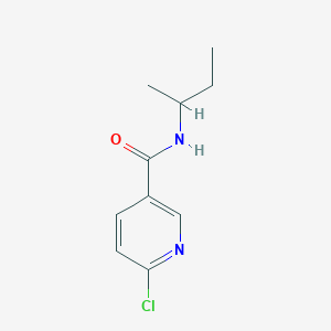 molecular formula C10H13ClN2O B13900082 N-butan-2-yl-6-chloropyridine-3-carboxamide 
