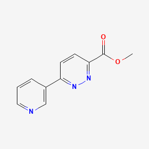 molecular formula C11H9N3O2 B13900091 Methyl 6-(pyridin-3-yl)pyridazine-3-carboxylate 