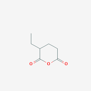 molecular formula C7H10O3 B13900099 3-Ethyldihydro-2H-pyran-2,6(3H)-dione CAS No. 31468-34-5