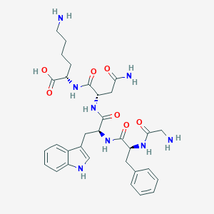 molecular formula C32H42N8O7 B139001 Eel intestinal pentapeptide CAS No. 138149-60-7