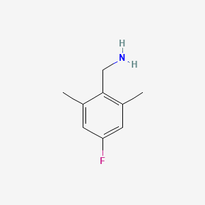 molecular formula C9H12FN B1390017 (4-fluoro-2,6-dimethylphenyl)methanamine CAS No. 771582-44-6