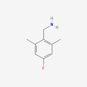 molecular formula C9H12FN B1390017 1-(4-Fluoro-2,6-dimethylphenyl)methanamine CAS No. 771582-44-6