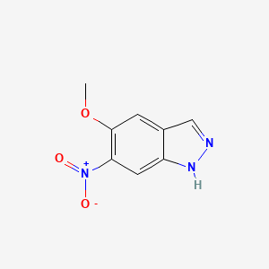 molecular formula C8H7N3O3 B1390018 5-Methoxy-6-nitro-1H-indazole CAS No. 724767-15-1