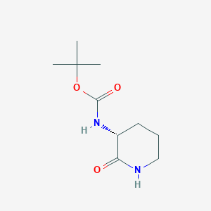 molecular formula C10H18N2O3 B1390020 (R)-tert-butyl 2-oxopiperidin-3-ylcarbamate CAS No. 221874-51-7