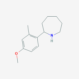 molecular formula C14H21NO B1390024 2-(4-Methoxy-2-methylphenyl)azepane CAS No. 901921-38-8