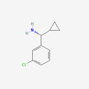 molecular formula C10H12ClN B13900256 (R)-(3-chlorophenyl)(cyclopropyl)methanamine 