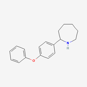 molecular formula C18H21NO B1390026 2-(4-Phenoxyphenyl)azepane CAS No. 946682-01-5