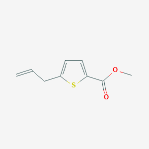 molecular formula C9H10O2S B13900263 Methyl 5-prop-2-enylthiophene-2-carboxylate 
