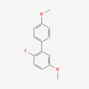 molecular formula C14H13FO2 B13900295 2-Fluoro-4',5-dimethoxy-1,1'-biphenyl 