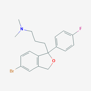 molecular formula C19H21BrFNO B139003 1-(4'-Fluorophenyl)-1-(3-dimethylaminopropyl)-5-bromophthalane CAS No. 64169-39-7
