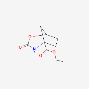 molecular formula C10H15NO4 B13900333 Ethyl 4-methyl-3-oxo-2-oxa-4-azabicyclo[3.2.1]octane-5-carboxylate 